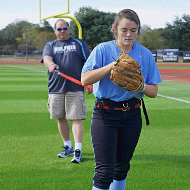 Girls softball pitcher workout and training gear to improve speed and form in girls fast pitch and slow pitch softball